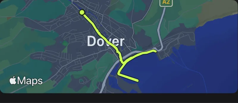 Route map shared in the RACK training feed